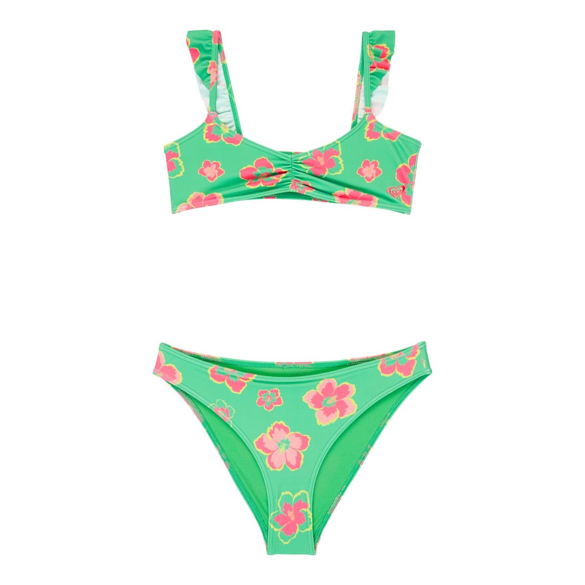 Ensemble 2 pièces bikini bralette deux pièces TROPICOOL SET. vert katydid tropicool, ROXY