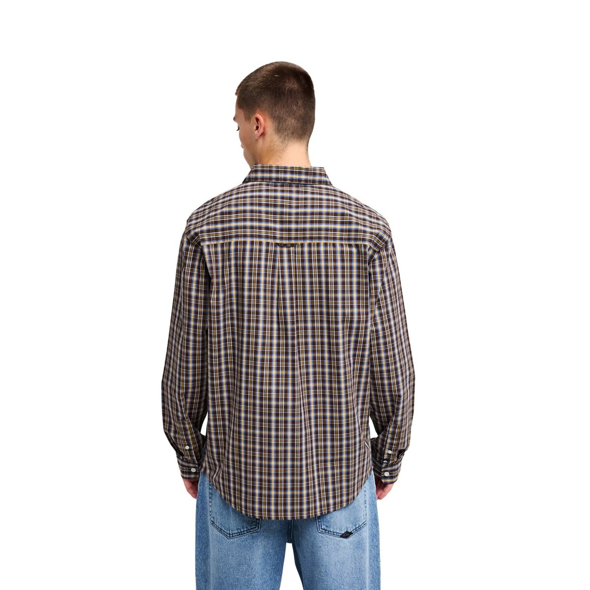 Chemise manches longues YOUNG GUNS CHECK IN marron java yg check in ls shirt, QUIKSILVER