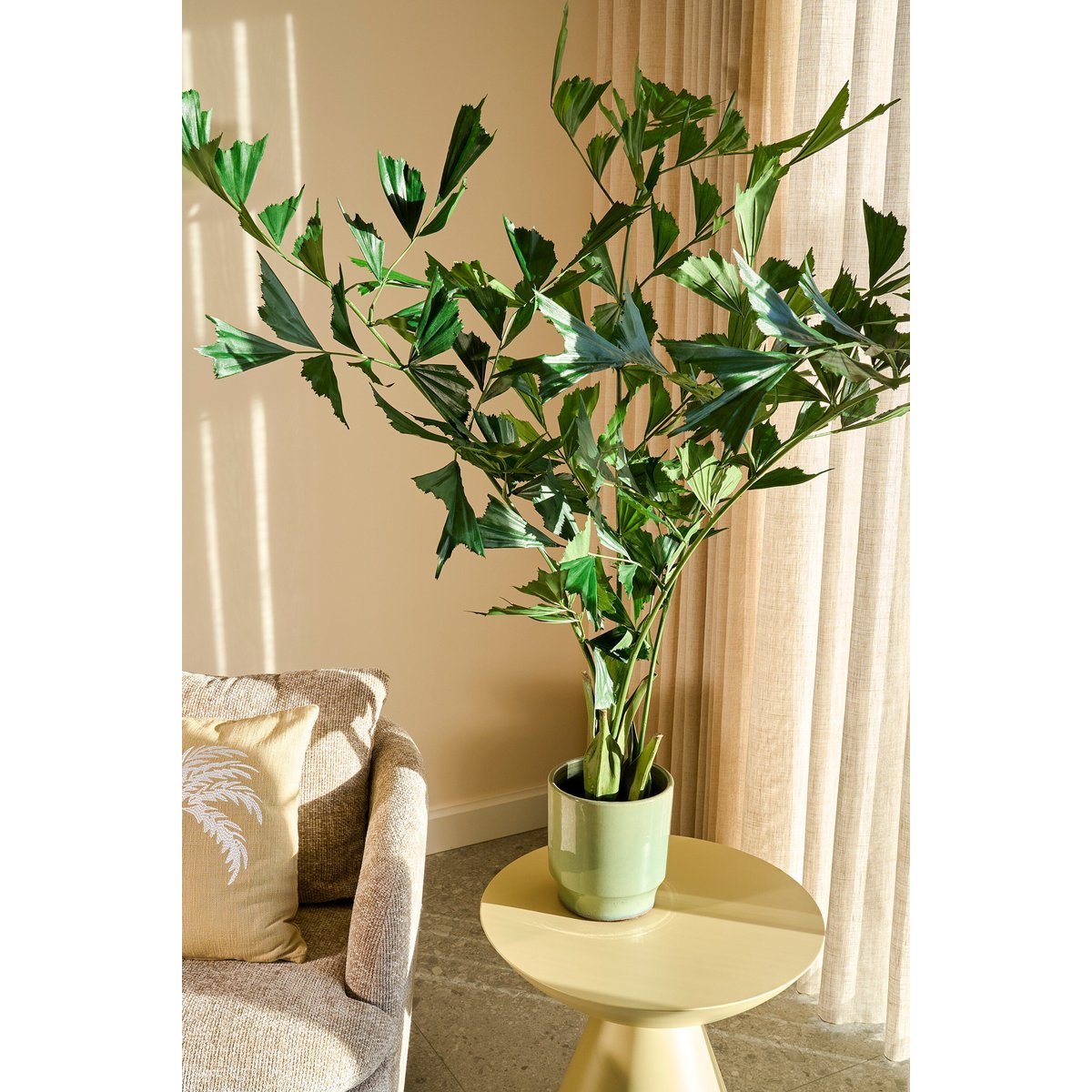 Plante artificielle FISHTAIL PALM vert, MICA DECORATIONS