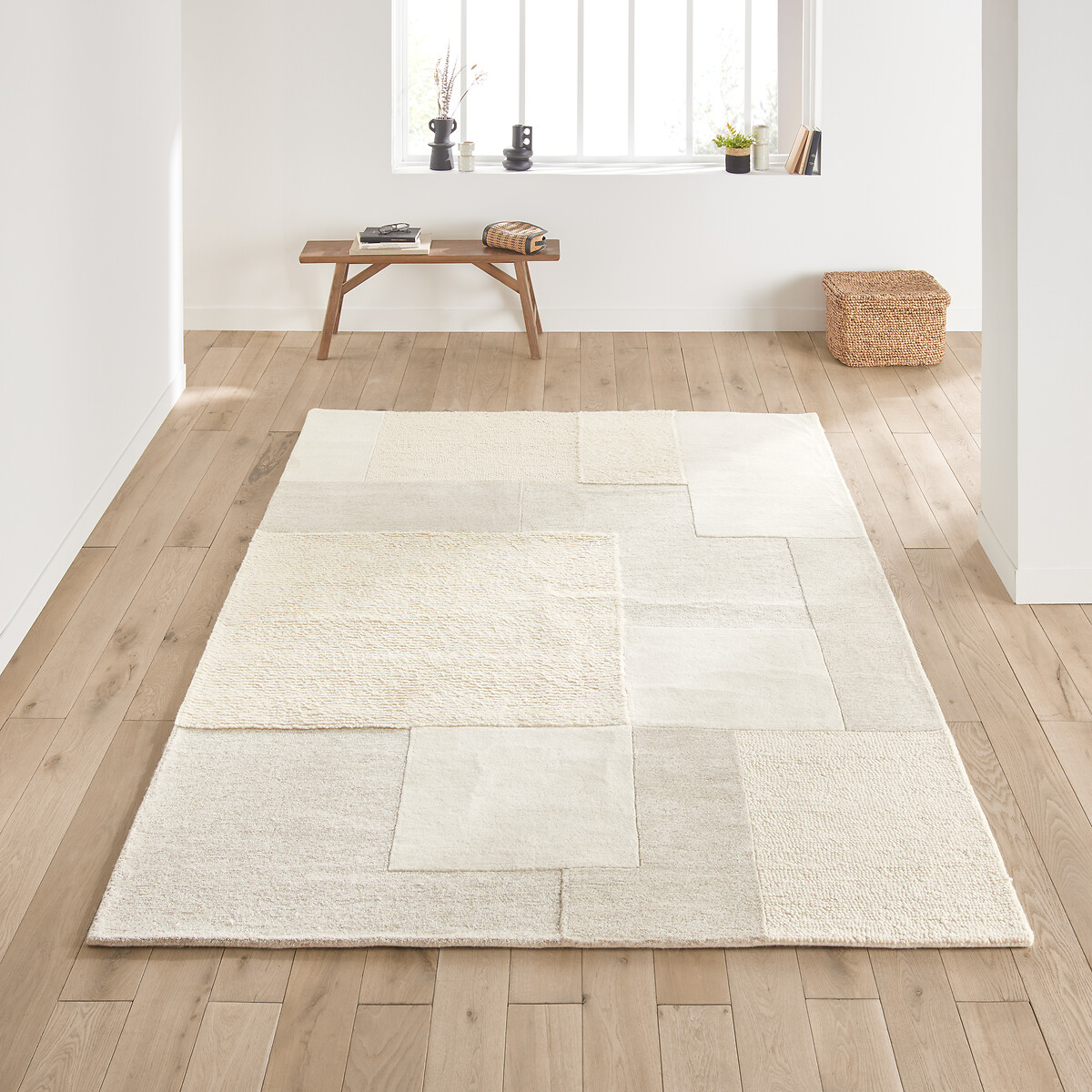 Tapis en laine, Ilena ecru, LA REDOUTE INTERIEURS