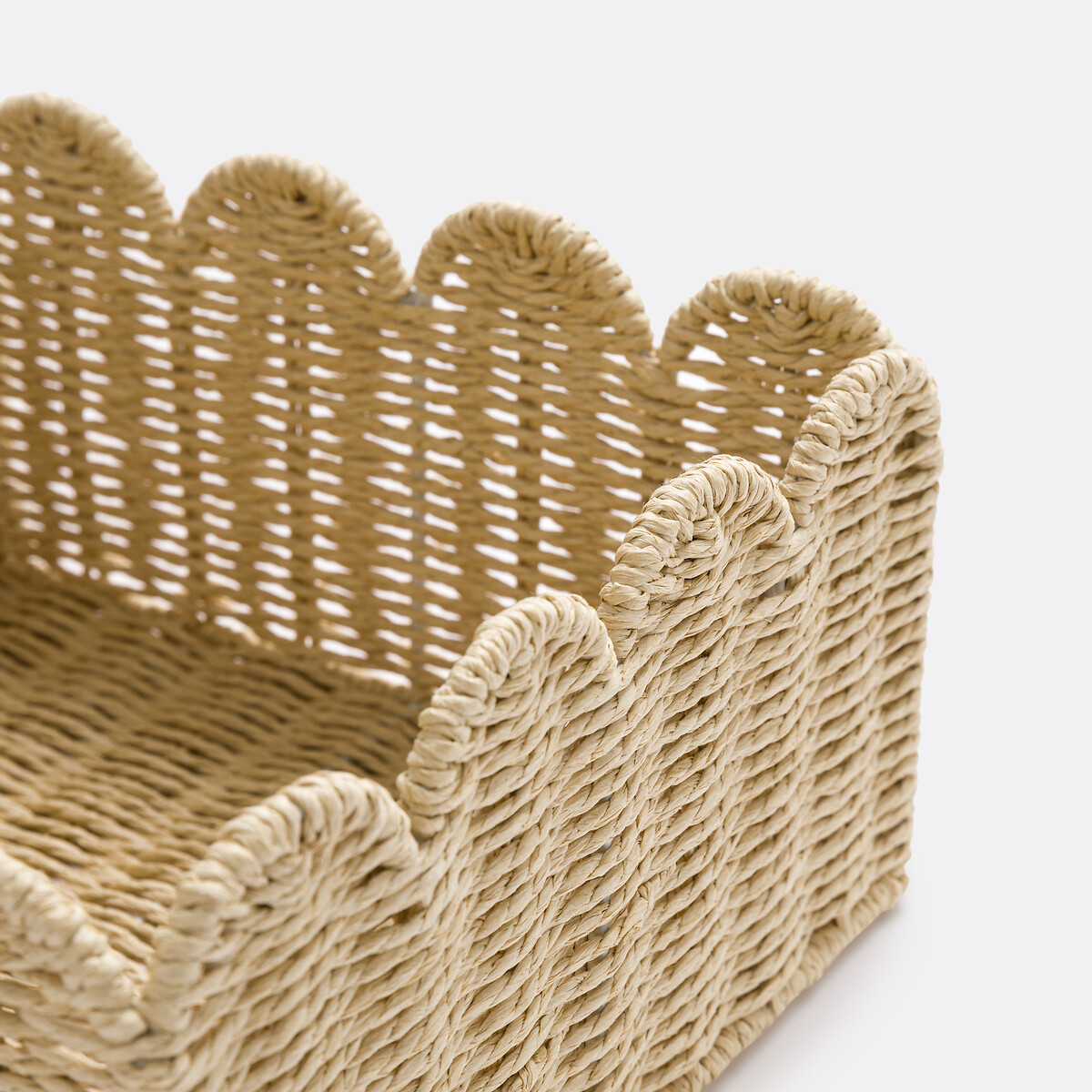 Juego de 2 cestas de papel trenzado, Briska natural, LA REDOUTE INTERIEURS