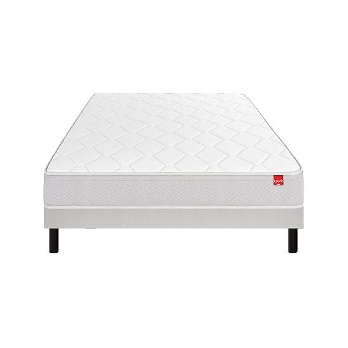 Ensemble matras 540 veren Itinéraire + beddenbodem wit/muisgrijs, EPEDA
