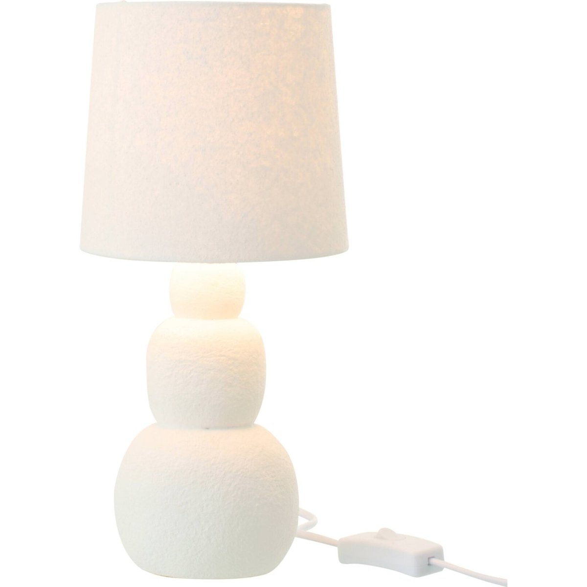 Lampe de table en céramique fait main blanc, RECOLLECTION