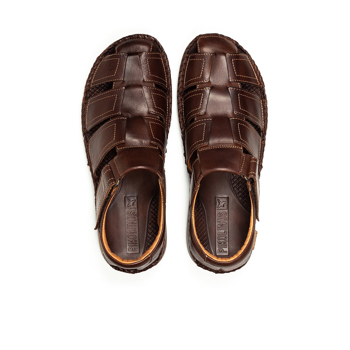 Sandales plates cuir Tarifa olmo, PIKOLINOS