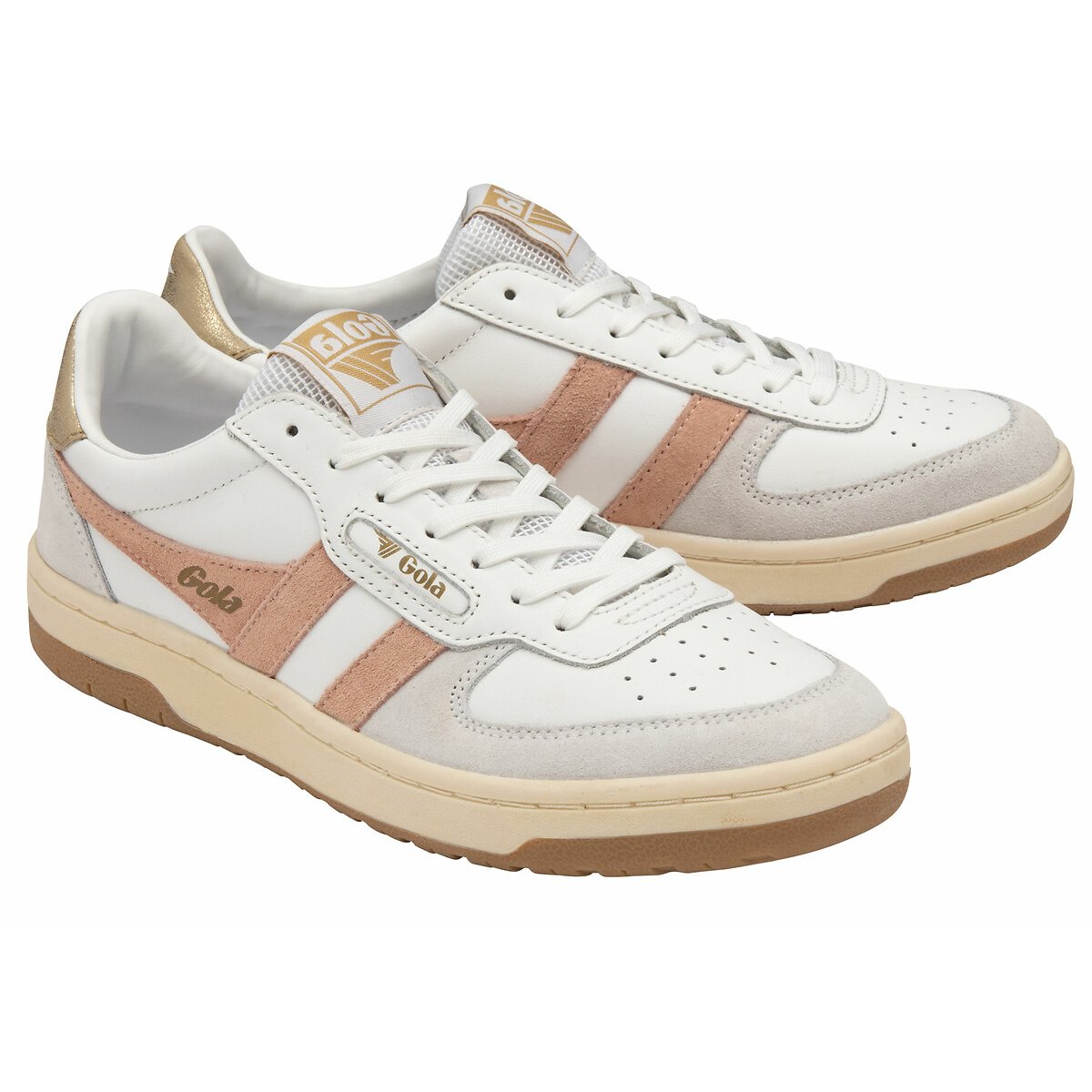 Baskets Hawk blanc/gris/rose, GOLA