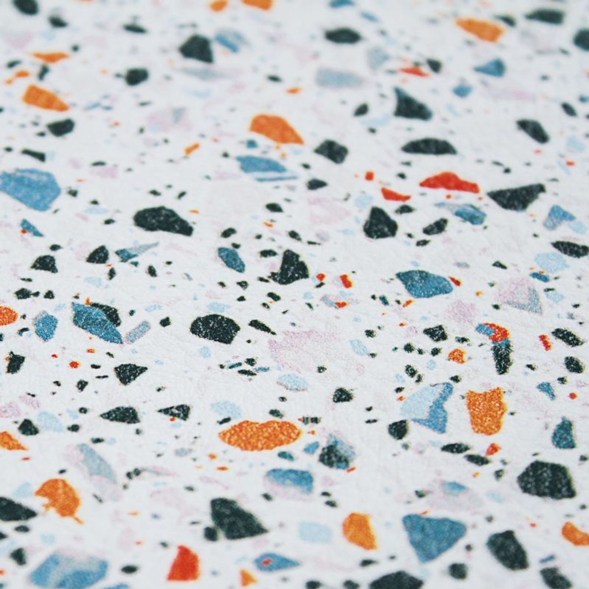 Tapis de cuisine imprimé terrazzo TERRAZZO VINYLE - vinyle antidérapant multicolore, THE DECO FACTORY