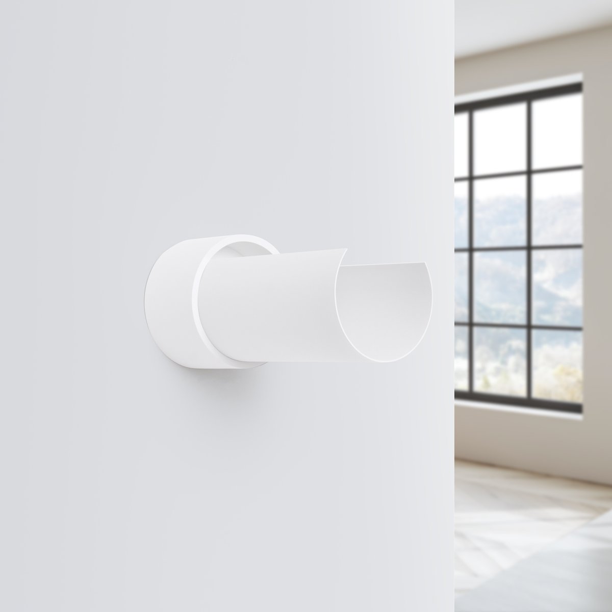 Applique Acier Blanc E27 1 Flash blanc, EDEN