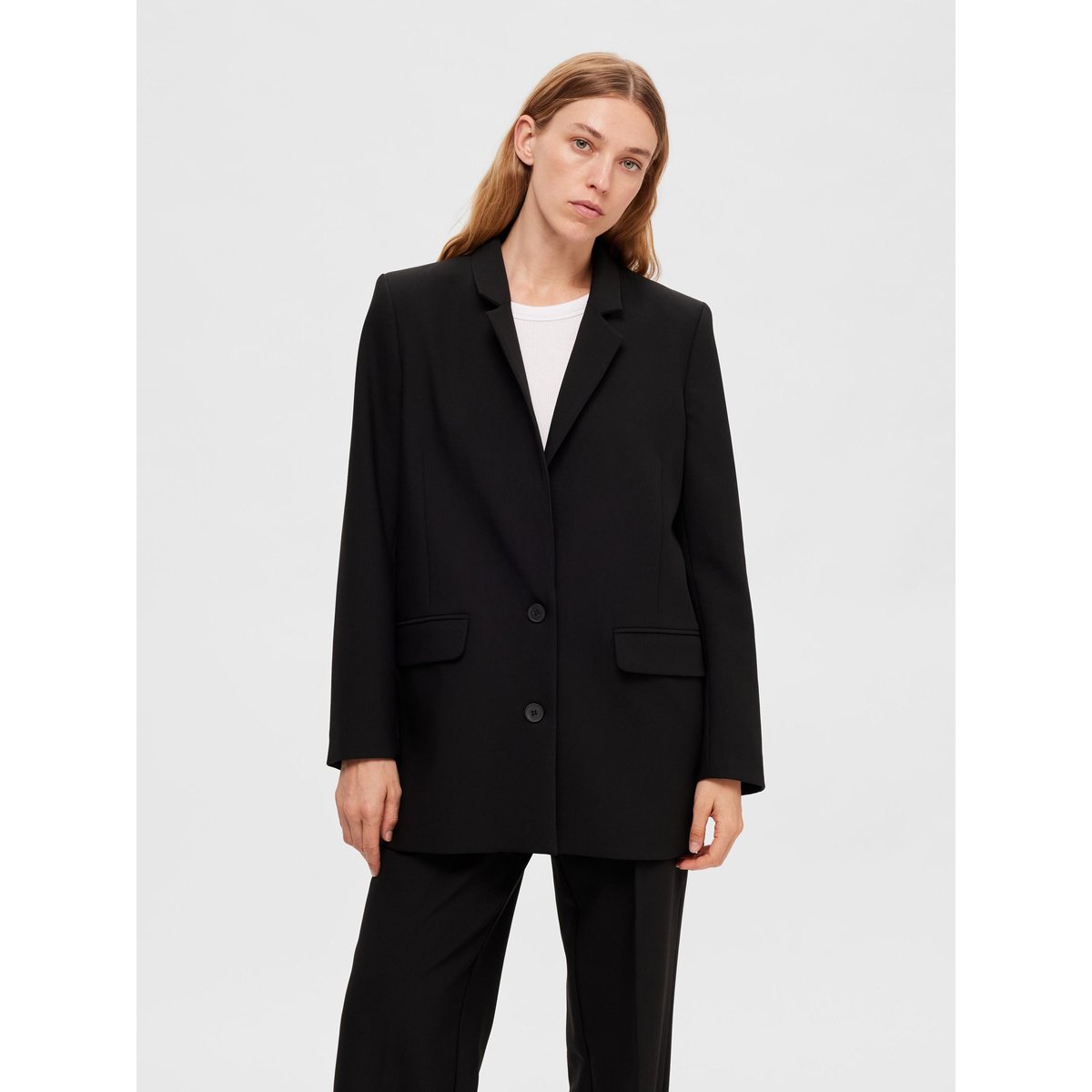 Blazer À Simple Boutonnage black 1, SELECTED