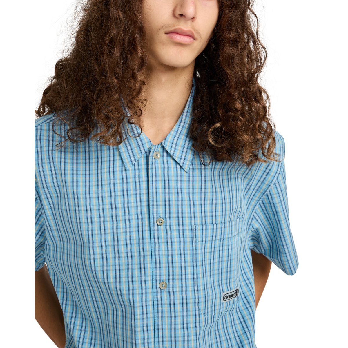 Chemise manches courtes NAPKINS bleu napkins blue, ELEMENT