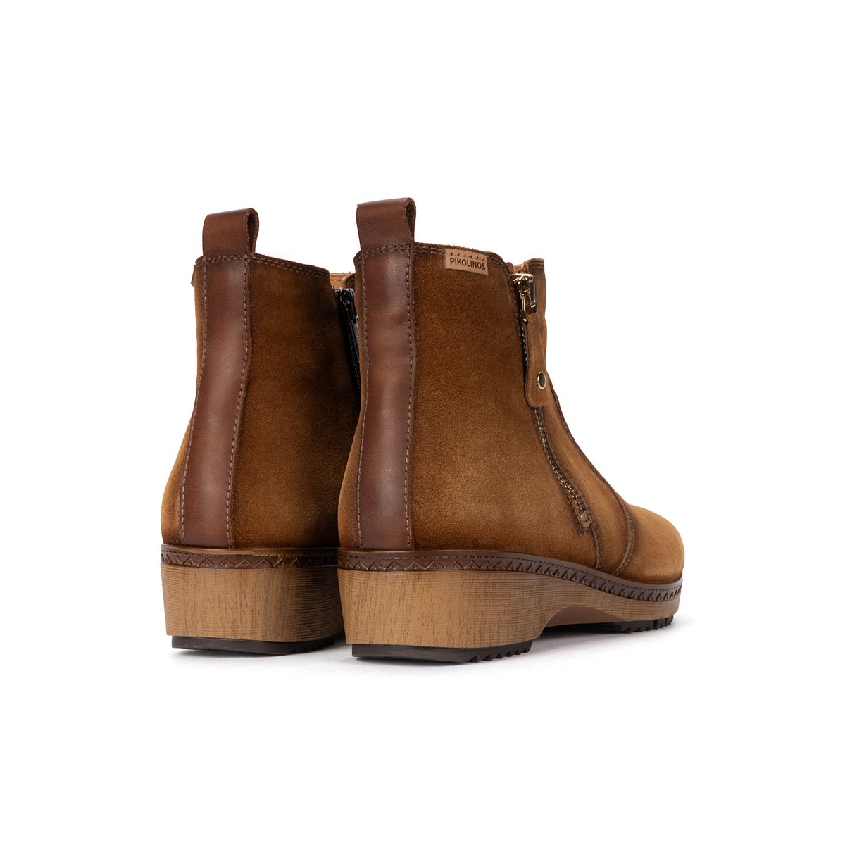 Bottines plates cuir Granada brandy, PIKOLINOS