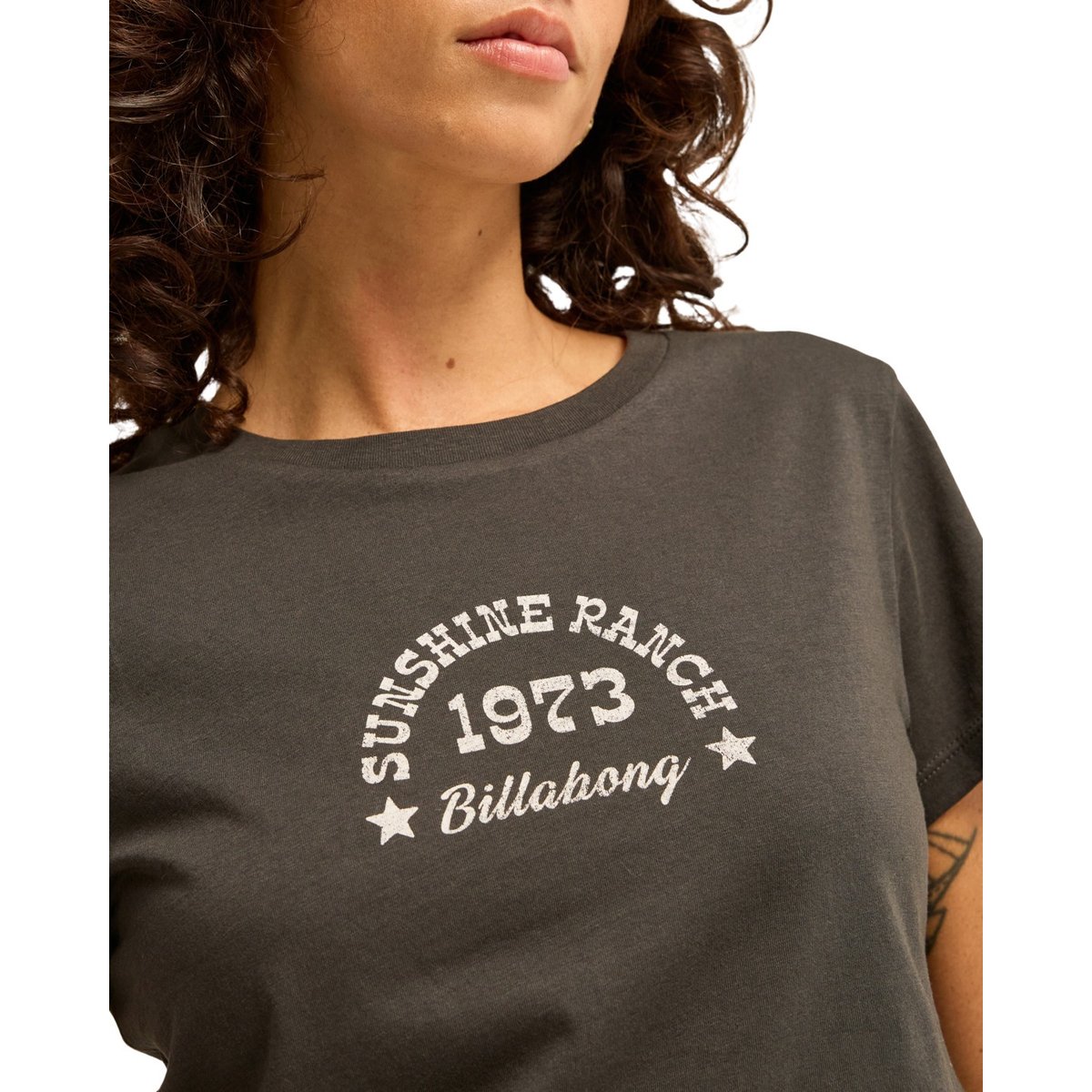 T shirt manches courtes SUNS UP NOW noir off black, BILLABONG