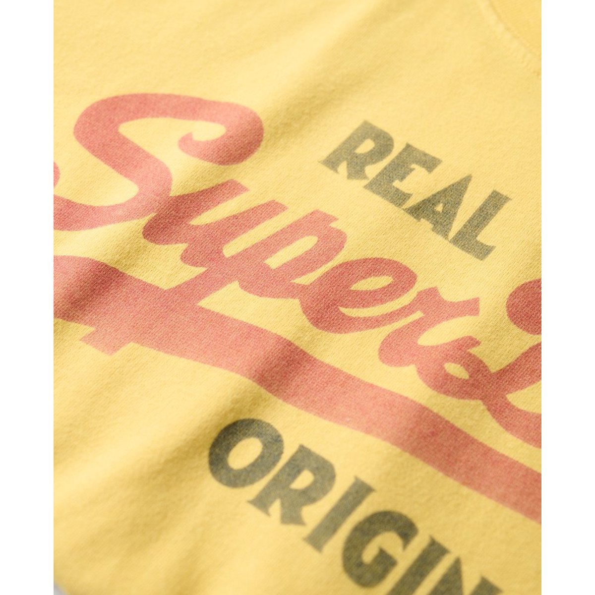 T-shirt Vintage Logo Soda Pop jaune pigment, SUPERDRY