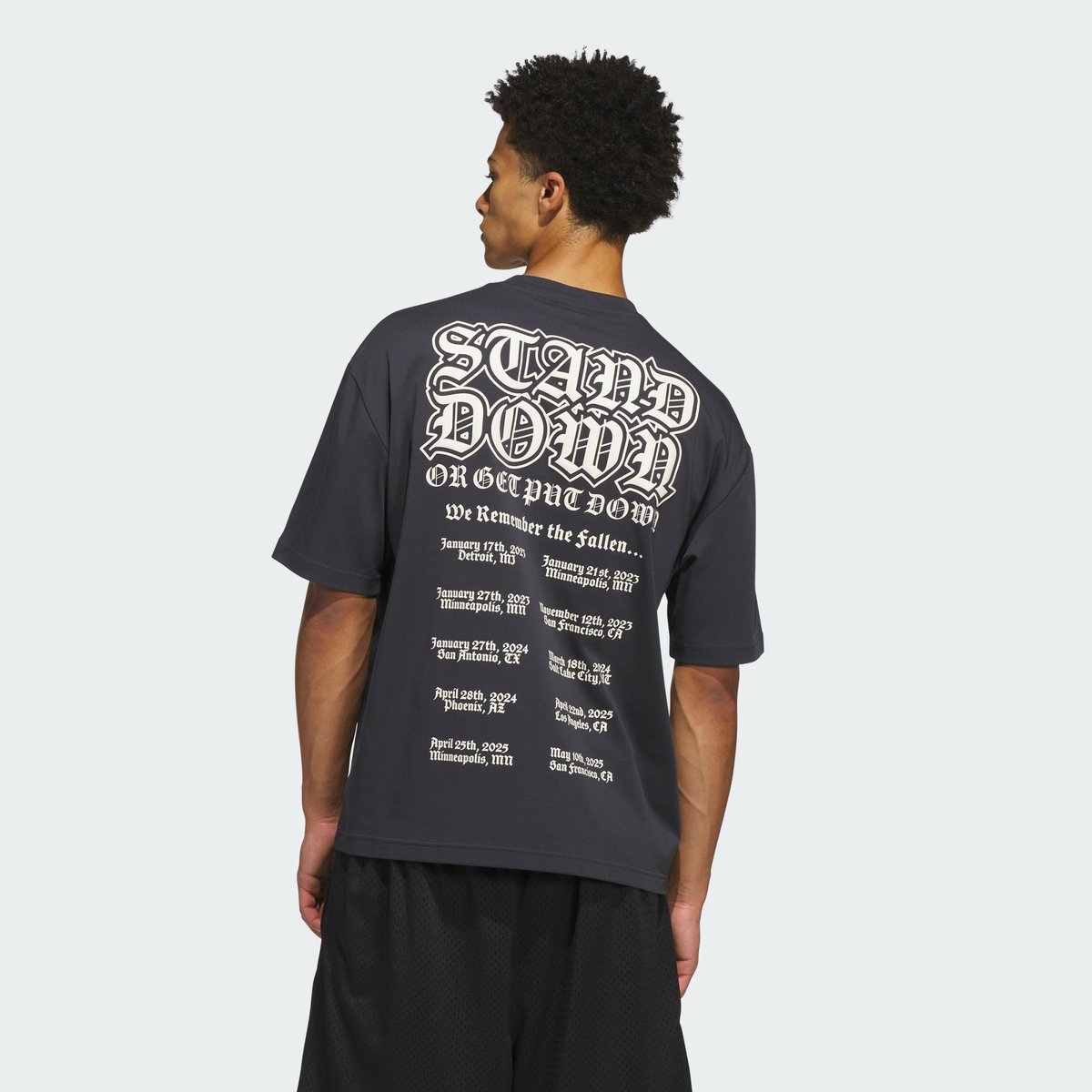 T-Shirt Anthony Edwards Stand Down night grey, adidas Performance