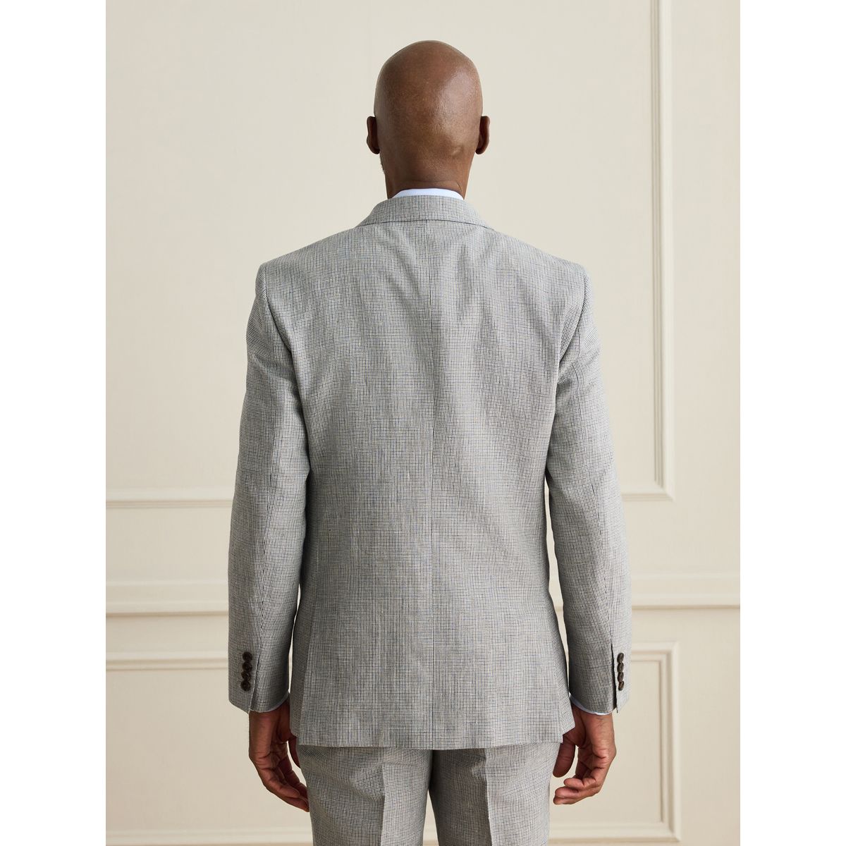 Veste de costume ajustée pied-de-poule signature gris, NEXT