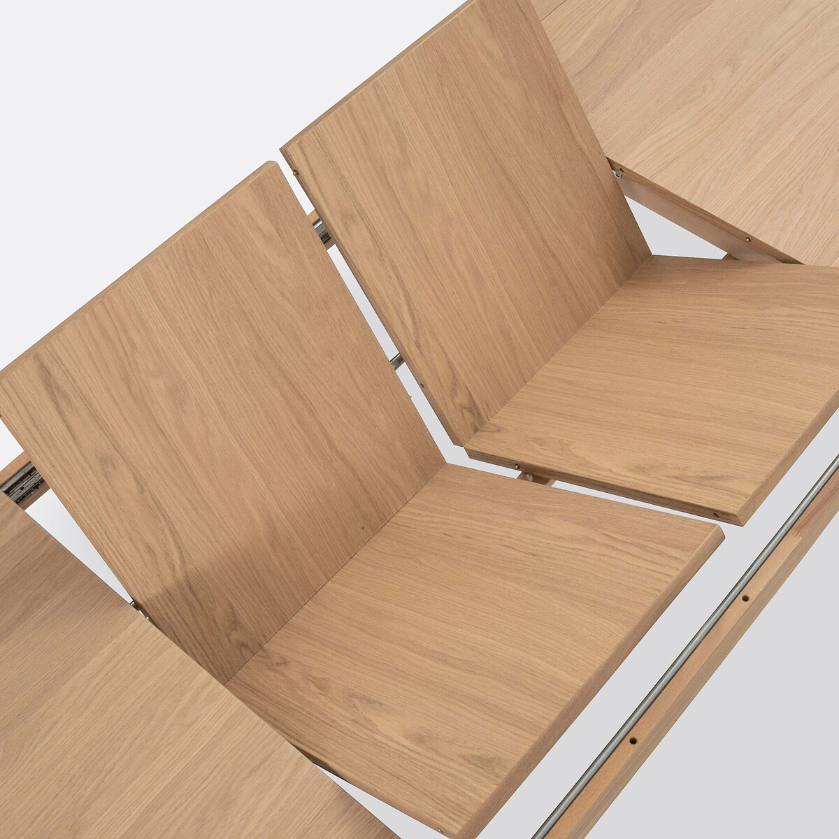 Table à manger, extensible, en plaqué chêne, 6 à 10 couverts, PULLY chêne, LA REDOUTE INTERIEURS