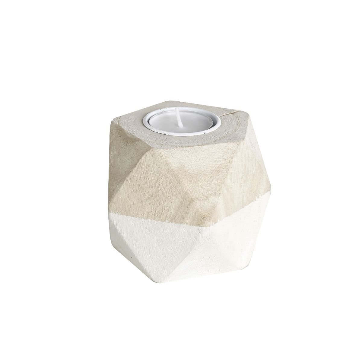 Bougeoir origami SIMPLICITY blanc, FACTORY