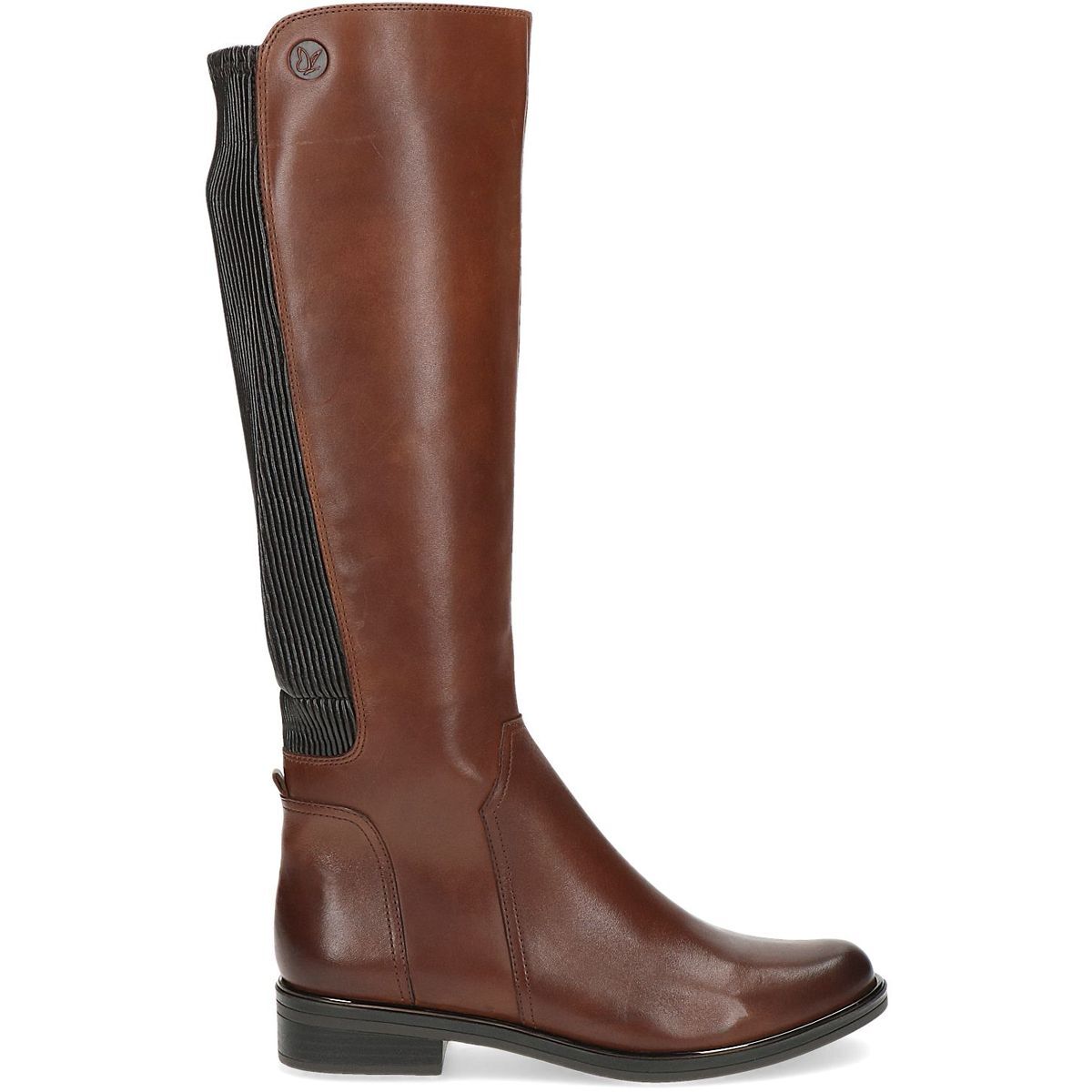 Bottes talon bloc marron chocolat nubuck, CAPRICE