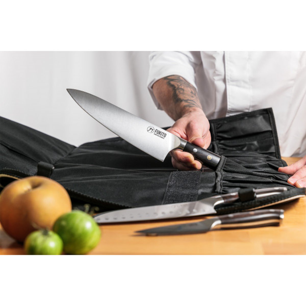 Trousse 5 couteaux de cuisine Ebène X50 v002237, FUKITO