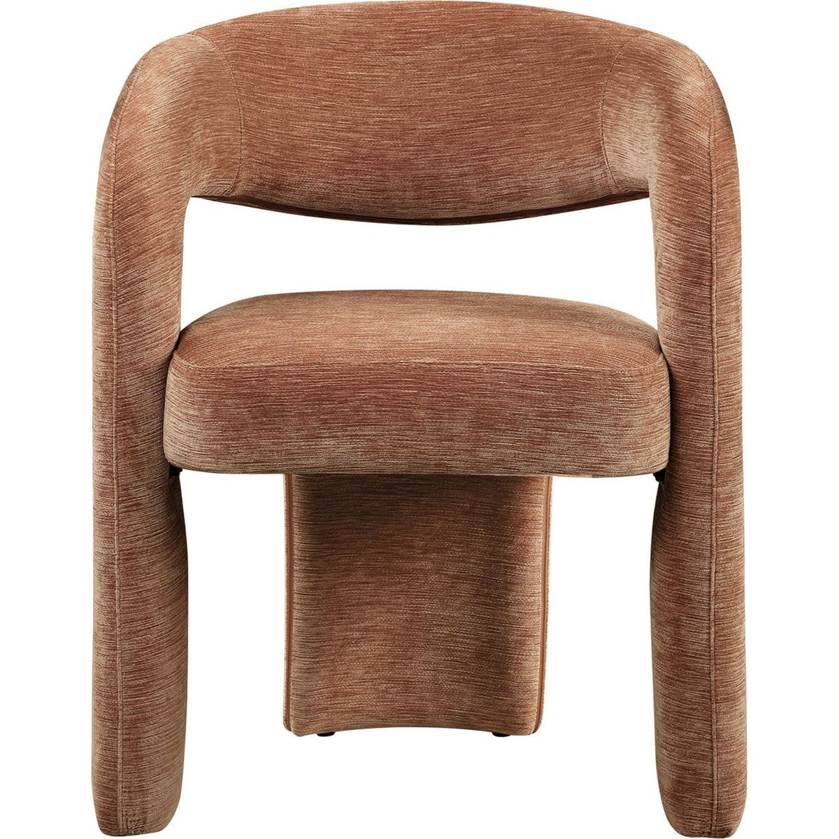 Chaise de salle à manger avec accoudoirs moka mousse, RECOLLECTION