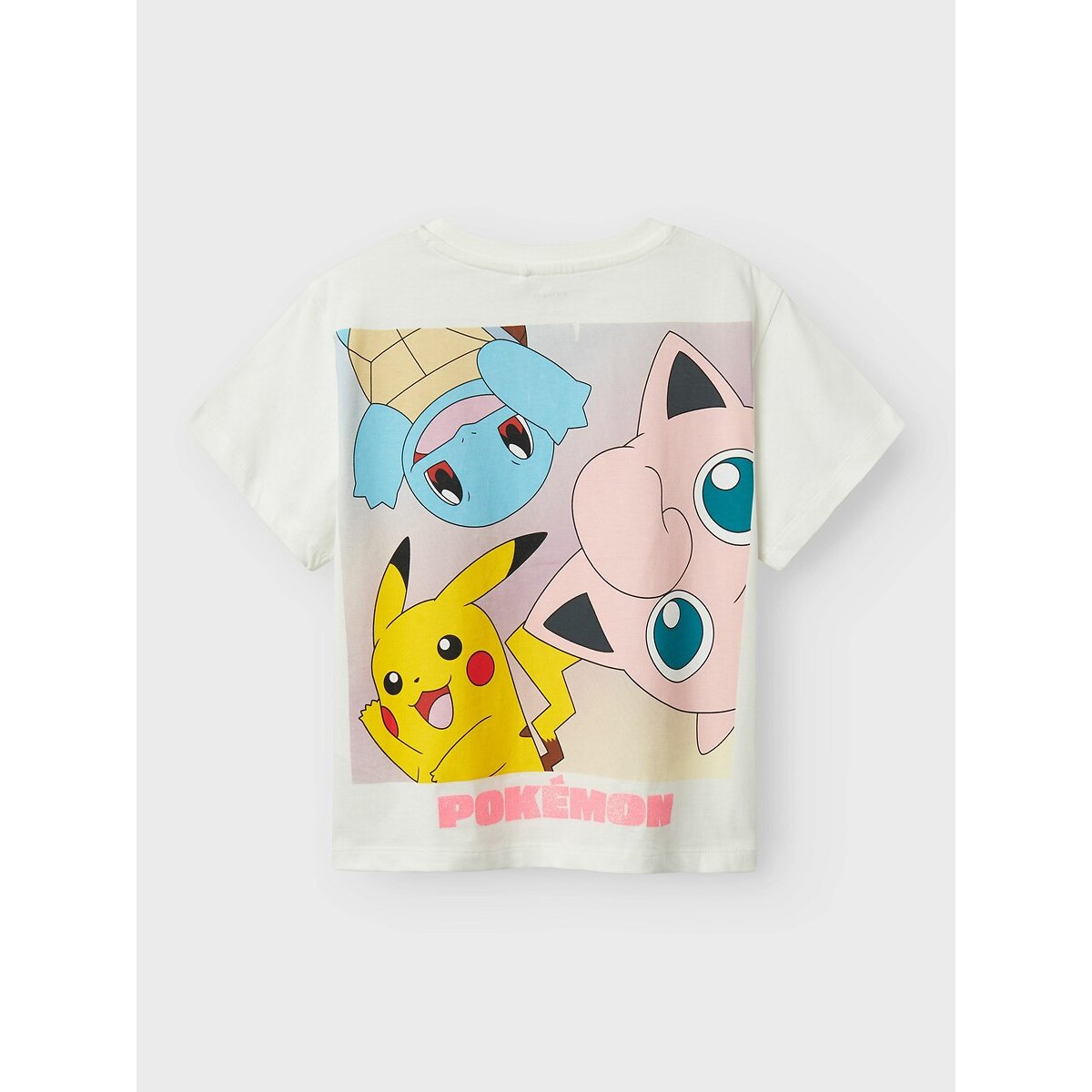 T-shirt manches courtes, imprimé Pokémon blanc, NAME IT