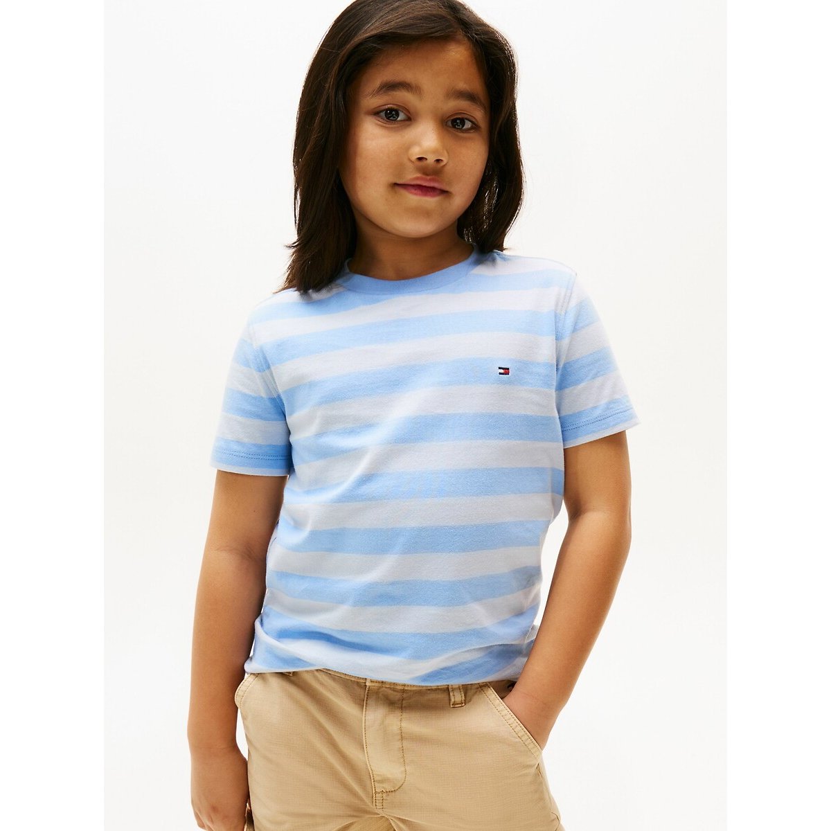 Striped T-Shirt with Short Sleeves blue, TOMMY HILFIGER