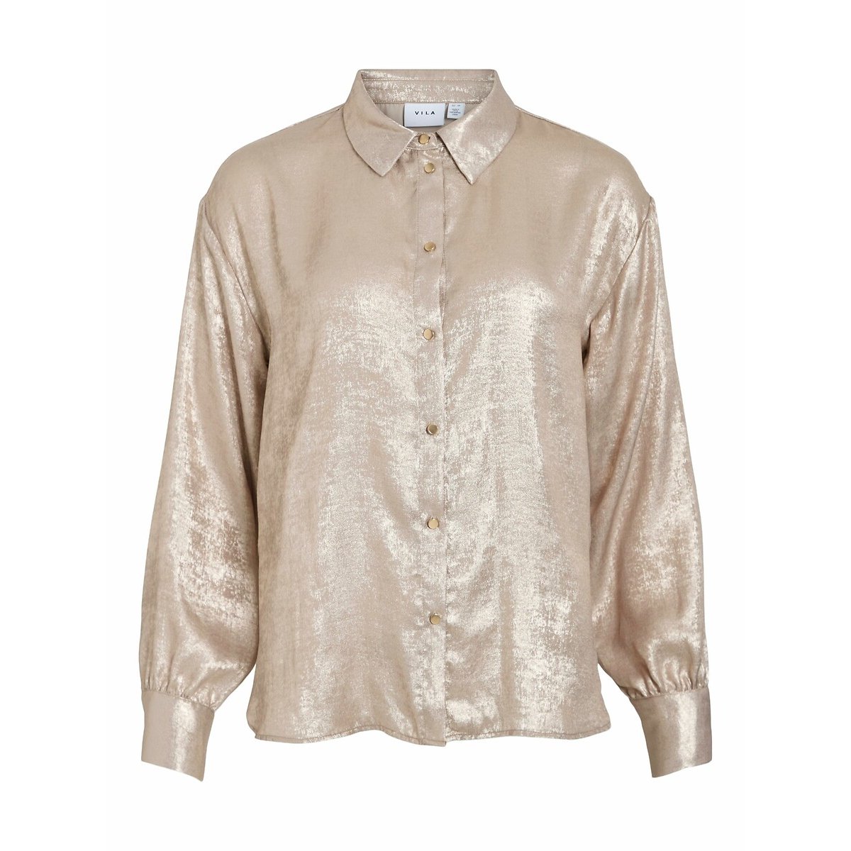 Chemisier brillant beige, VILA