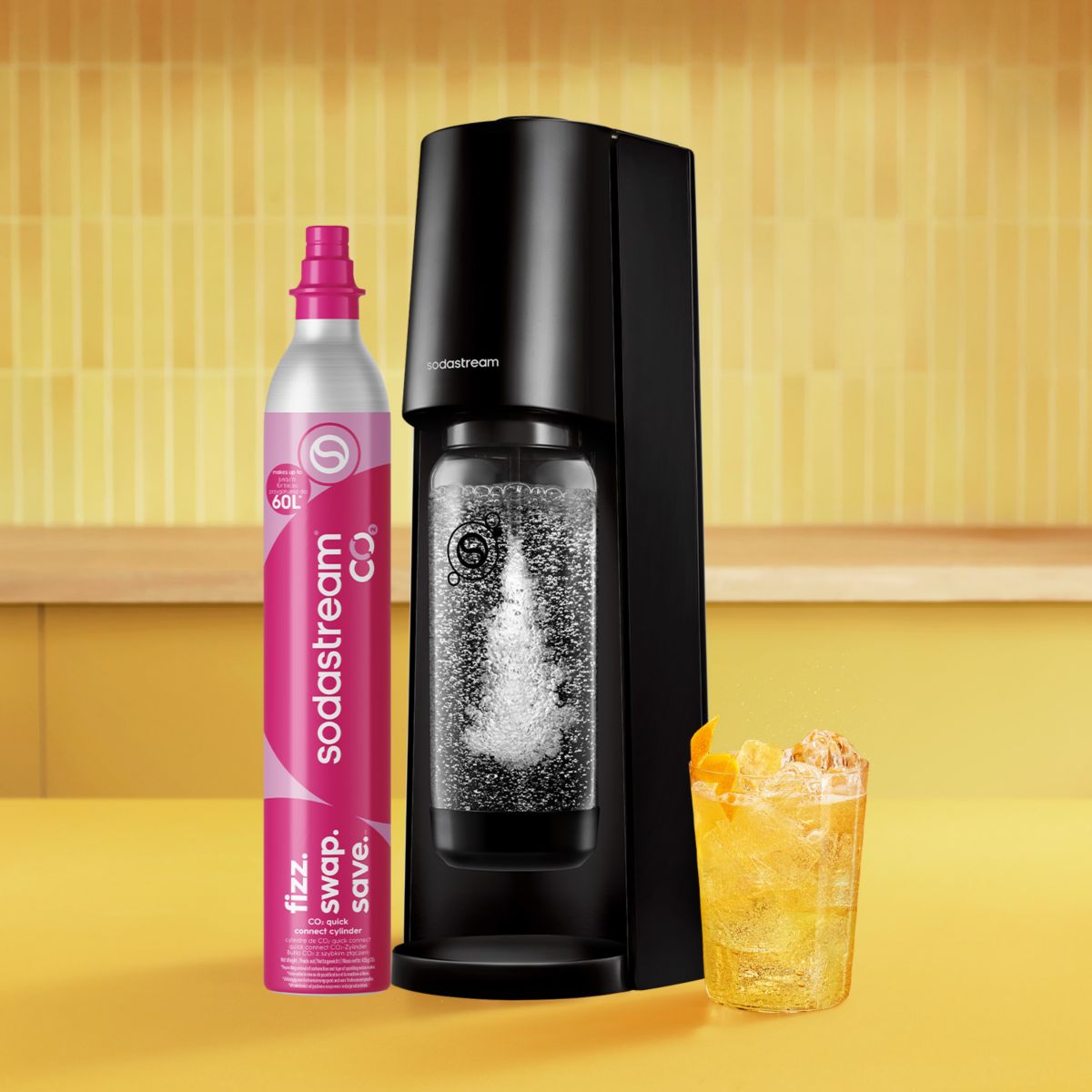 Machine à soda CLASSIC Noire couleur unique, SODASTREAM