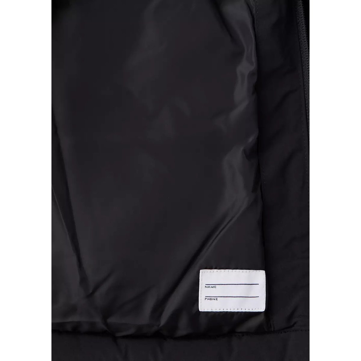 Anorak matelassé capuche imitation fourrure noir, MANGO BABY