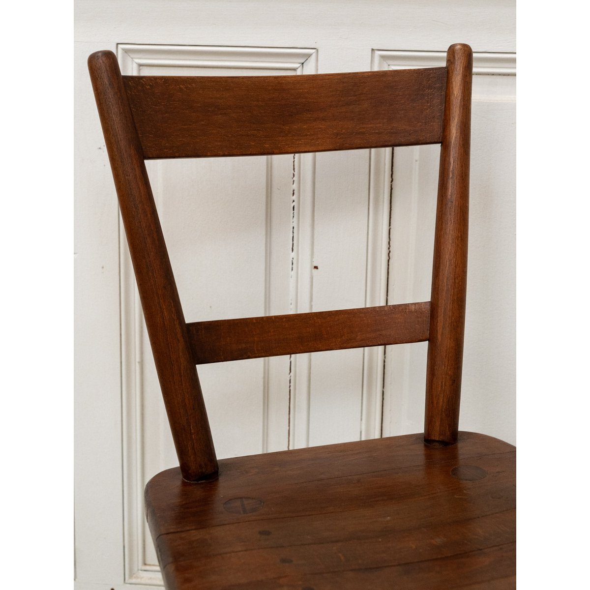 Lot de 5 chaises vintage par Adolf Schenck Alma N°1692 - Bon état bois foncé, DEBONGOUT