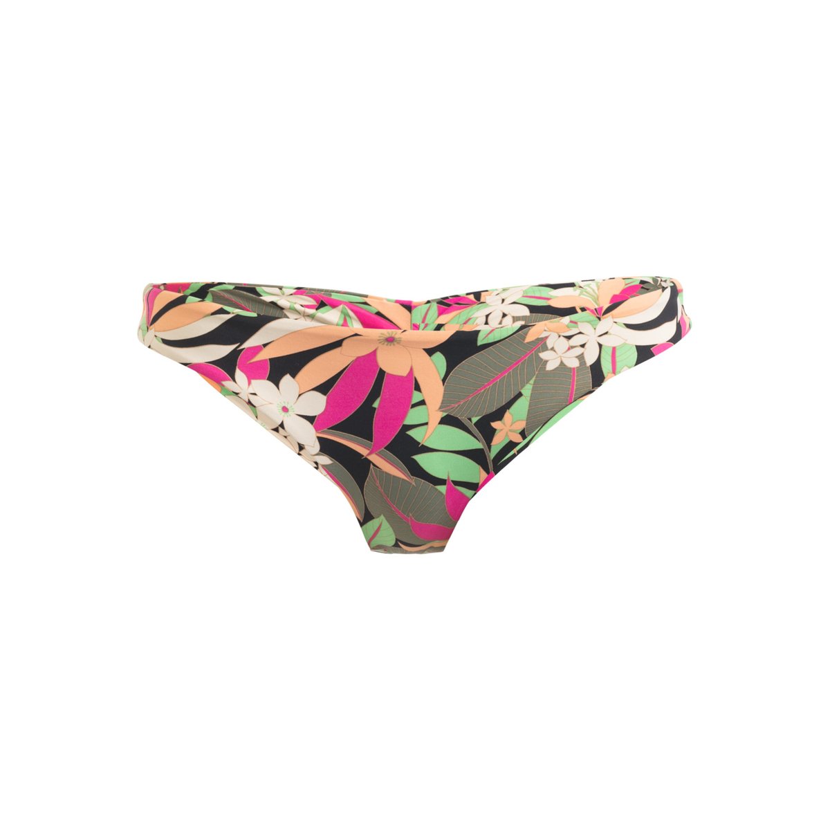 Bas de maillot de bain culotte bikini coupe Cheeky PRINTED BEACH CLASSICS. noir anthracite palm song s, ROXY