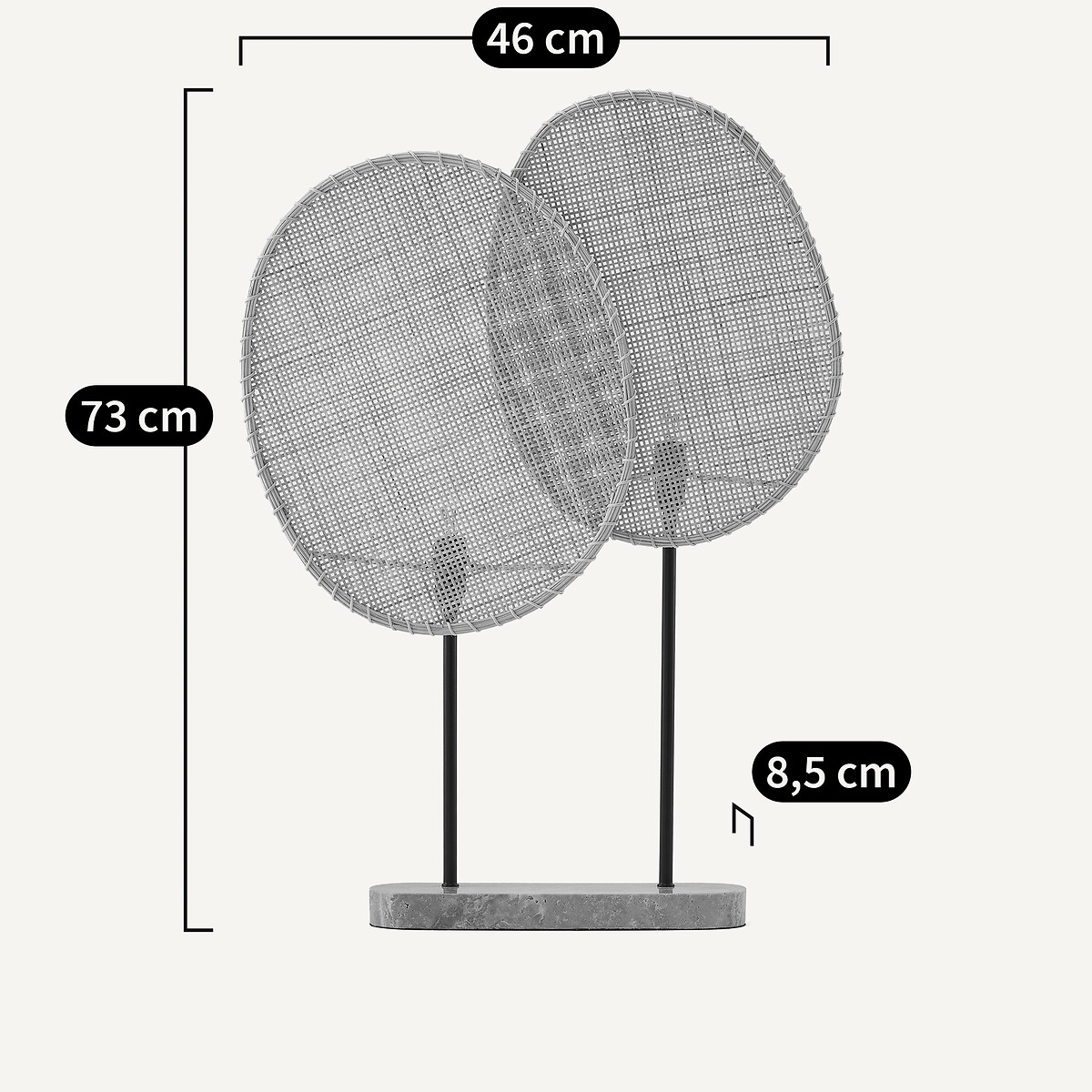Lampada da tavolo, Canopée, design di Emmanuel Gallina naturale  , EMMANUEL GALLINA X AM.PM