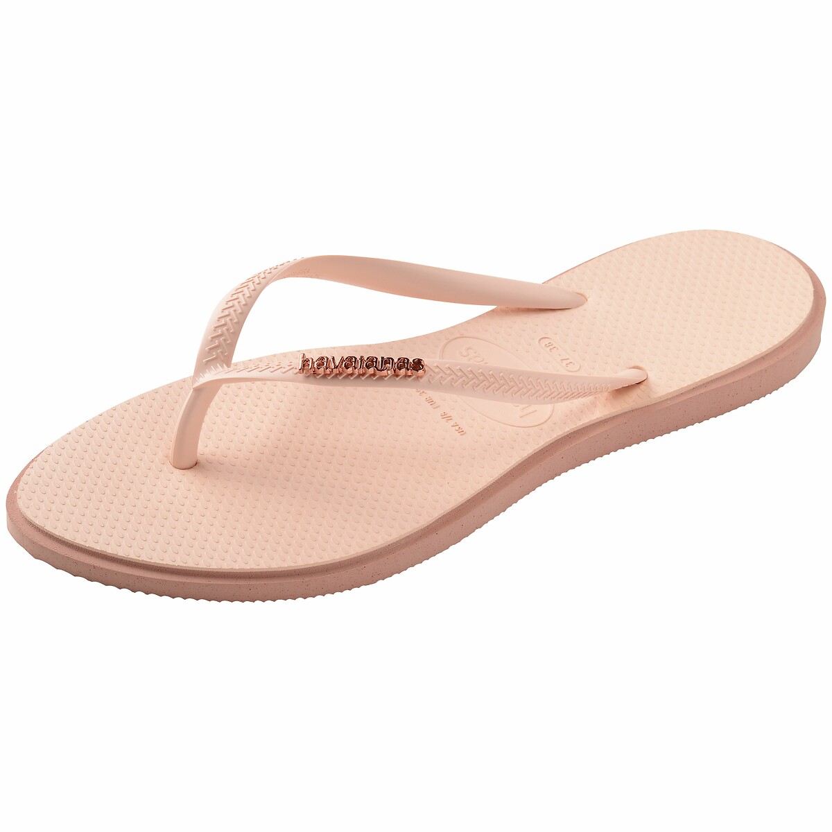 Chinelos Slim Point rosa claro, HAVAIANAS