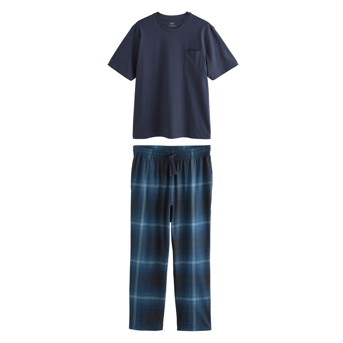 Ensemble pyjama en jersey à manches courtes bleu marine, NEXT