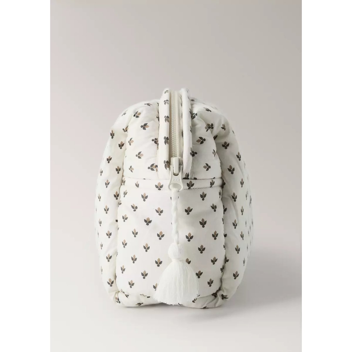 Trousse de toilette imprimée en coton kaki, MANGO HOME