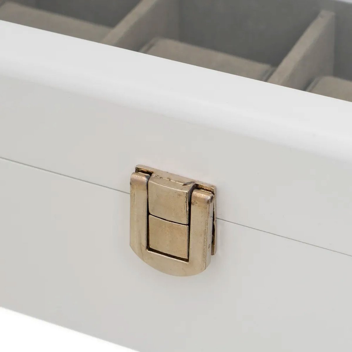 Coffret de rangement pour 6 montres en bois blanc 33x13x8cm blanc, WADIGA