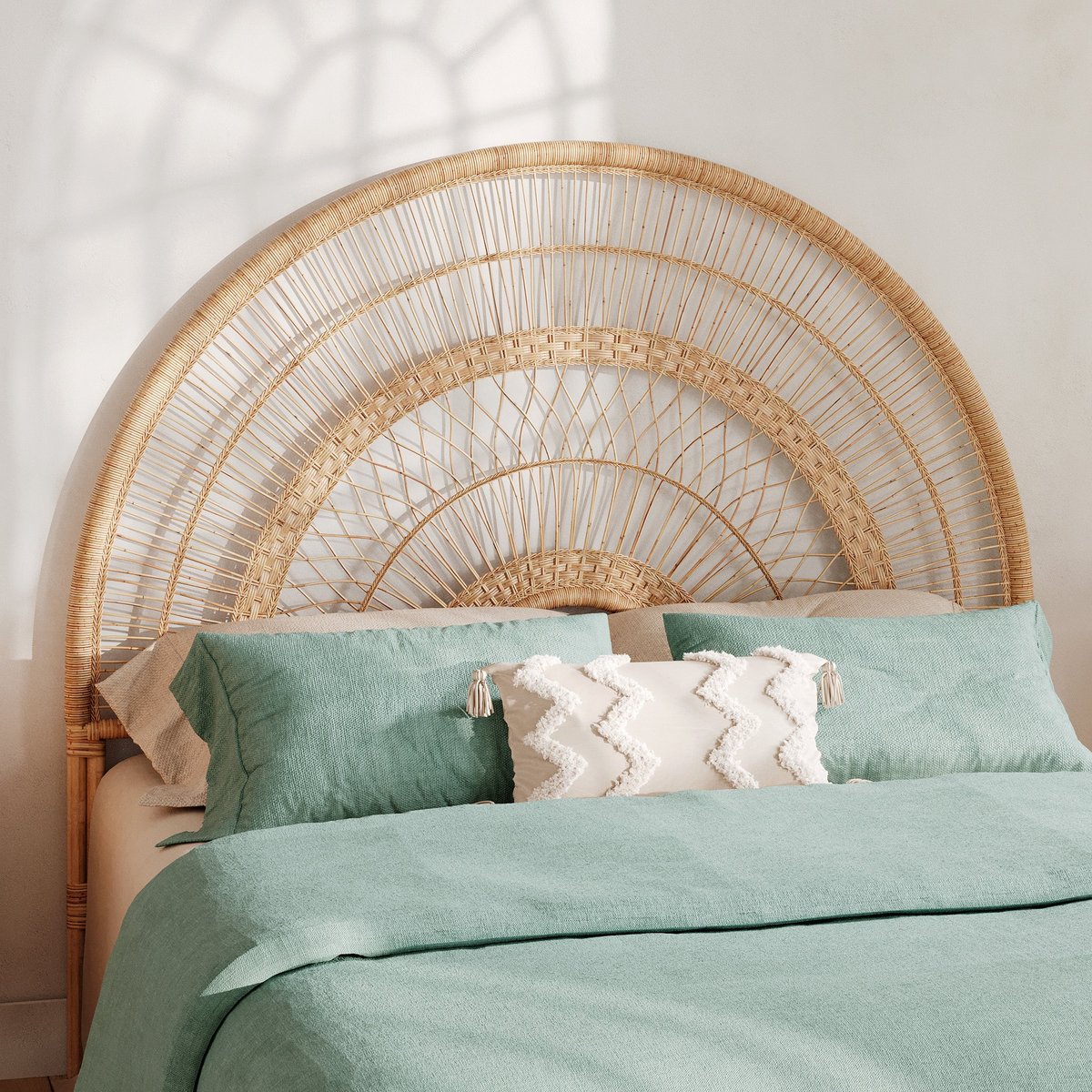 Tête de lit en rotin - ASTÉRIA naturel, MAISON PAVANE