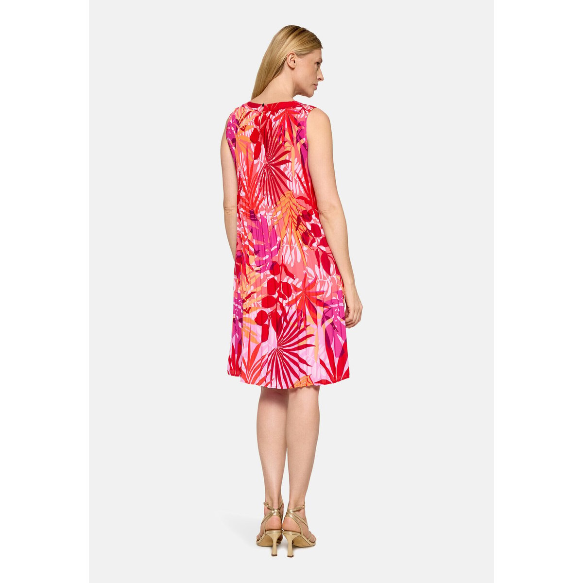 Robe plissée sans manches red/pink, BETTY BARCLAY