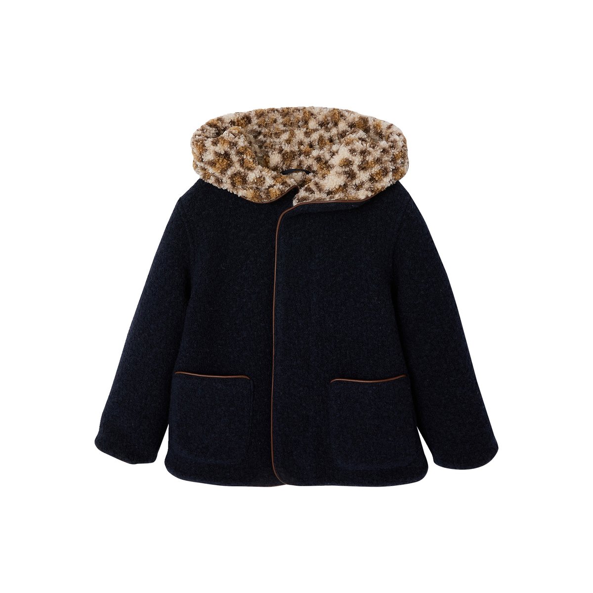 Manteau à capuche marine, VERTBAUDET
