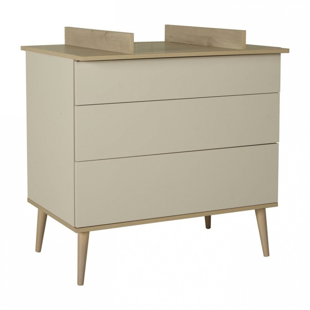 Commode 3 tiroirs beige flow, QUAX