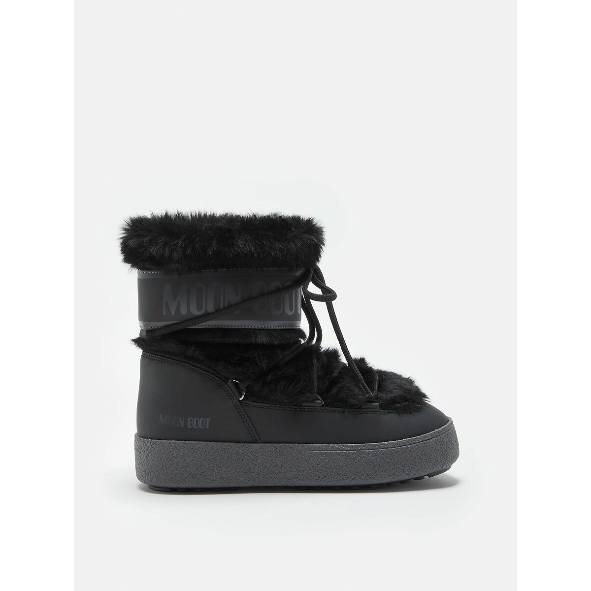 LTrack Faux Fur Ankle Boots black, MOON BOOT