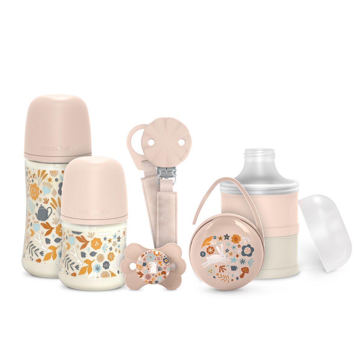 Set de biberons WELCOME BABY wonderland rose, SUAVINEX