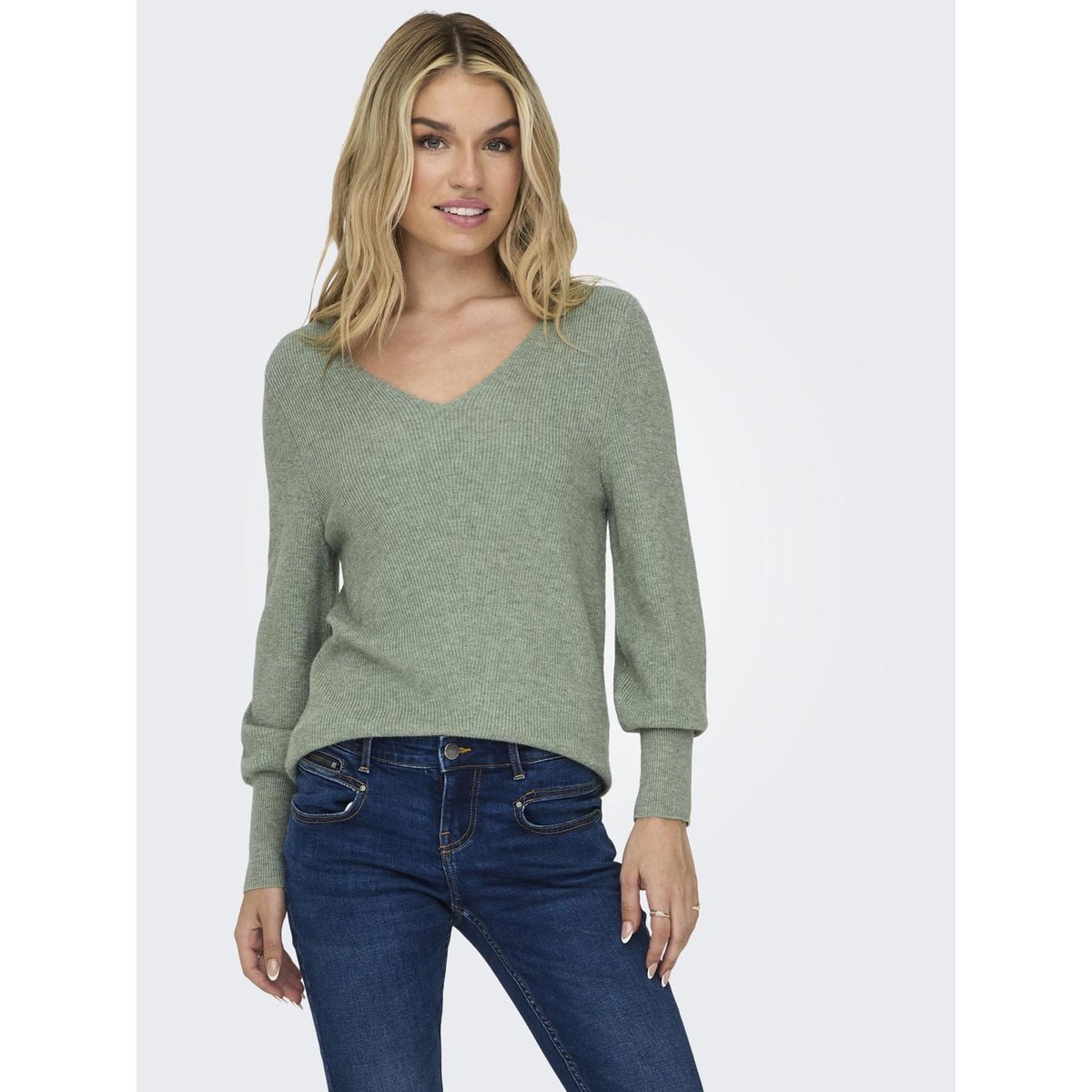 Pull En Maille chinois green, ONLY