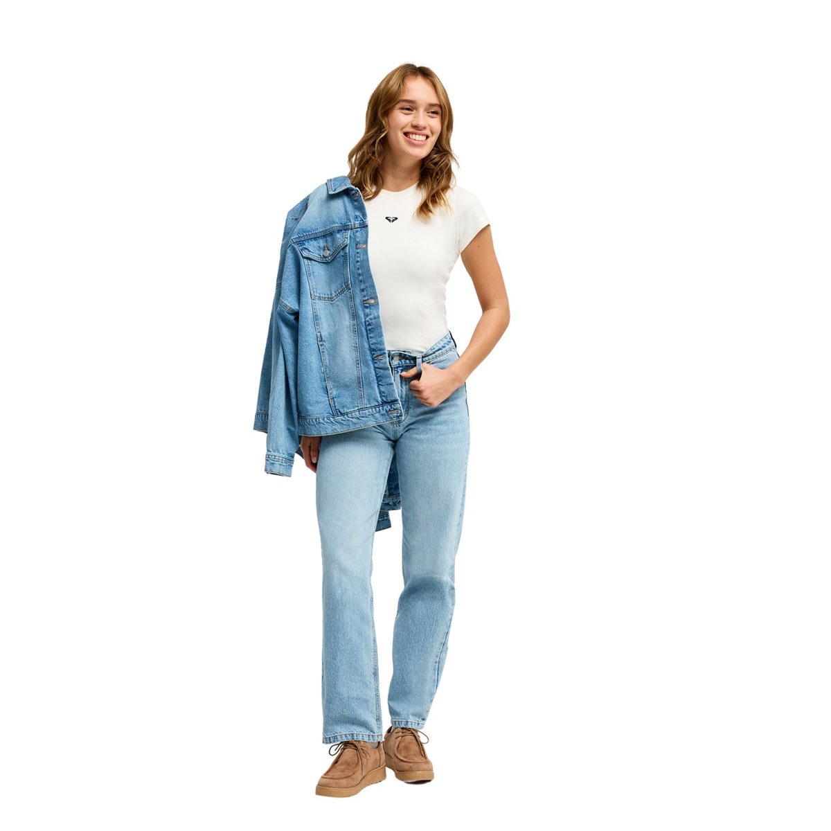 Jean loose TROPIC DREAM. bleu sunbleached vintage, ROXY