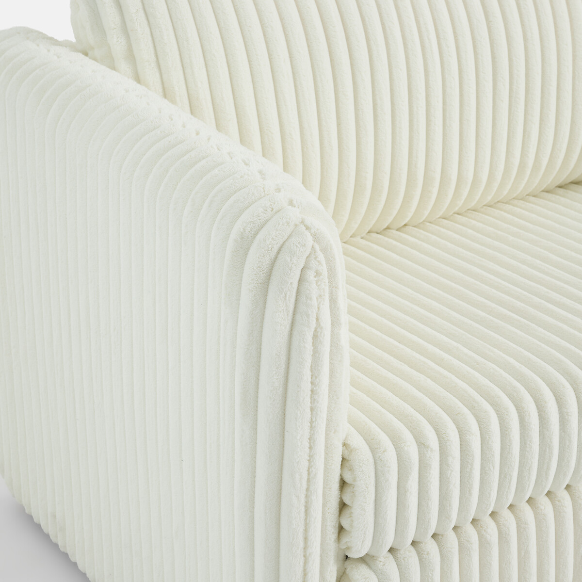 Banquette-lit velours grosses côtes XL, Hazel ecru, LA REDOUTE INTERIEURS