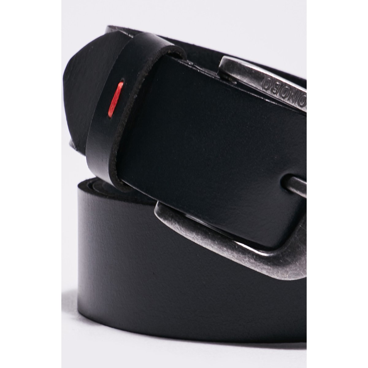Ceinture en cuir noir, BONOBO