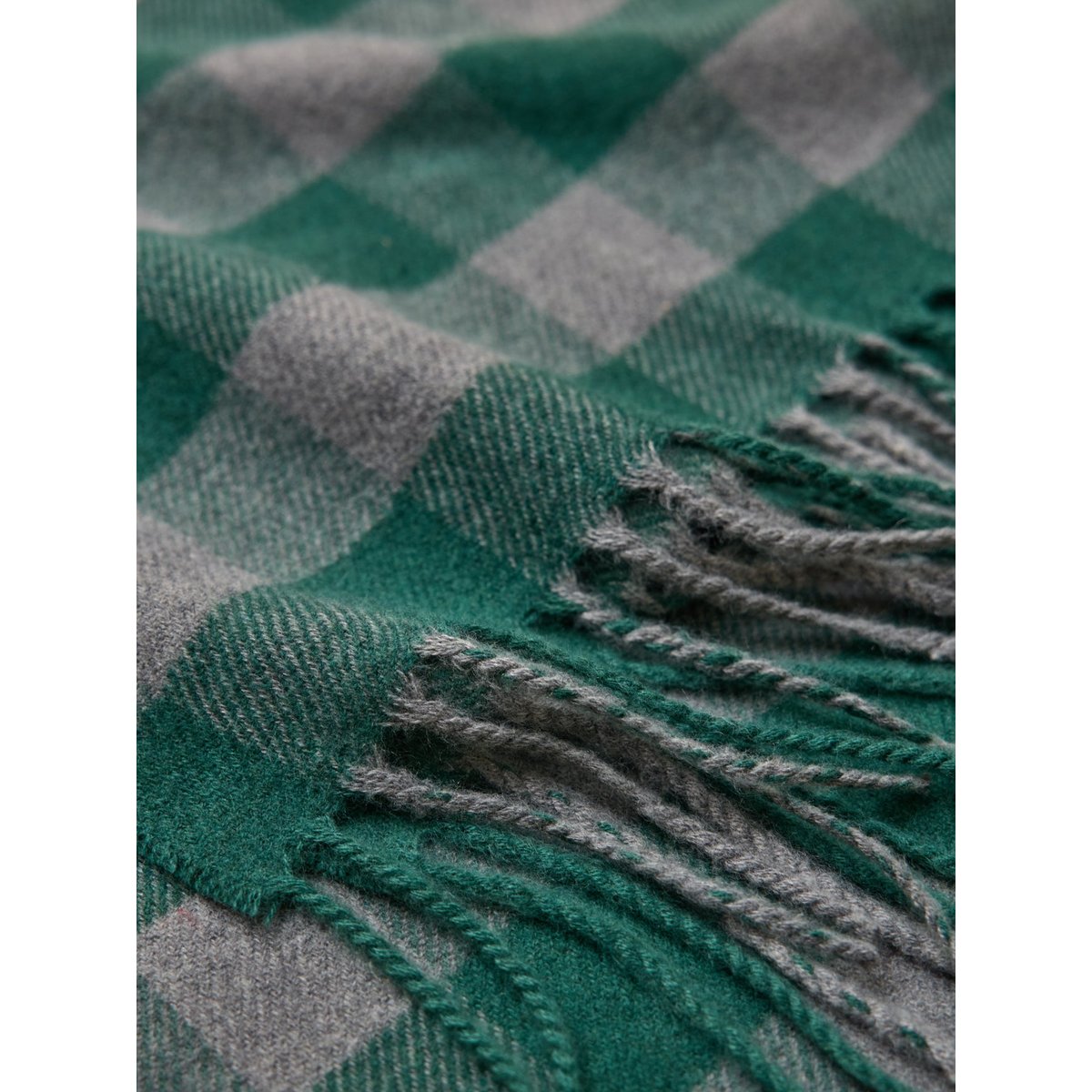 Écharpe carreaux enfant vert pin, CYRILLUS