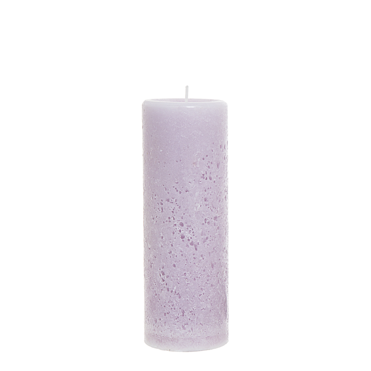 Bougie décorative cylindrique H20 mauve, SIA DECO
