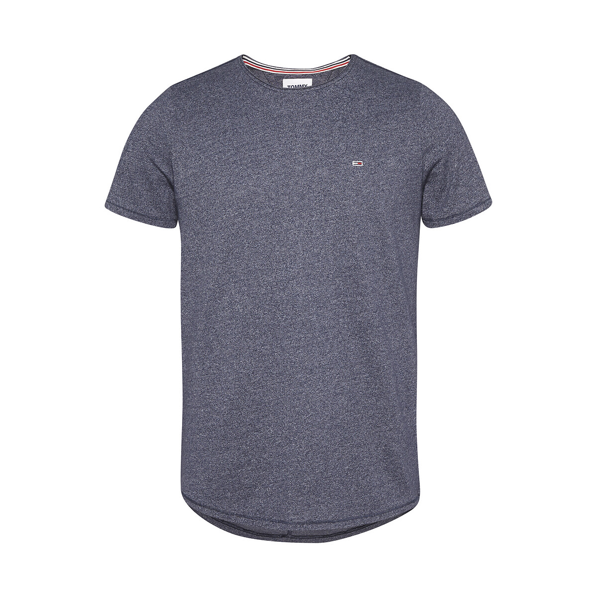 T-Shirt mit rundem Ausschnitt Original blau meliert            , TOMMY JEANS