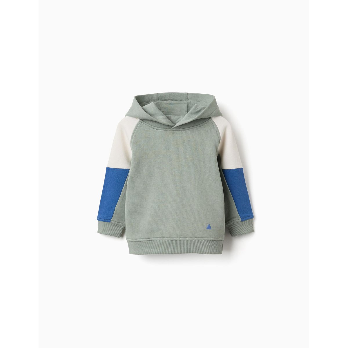 Sweat en coton avec capuche vert, ZIPPY