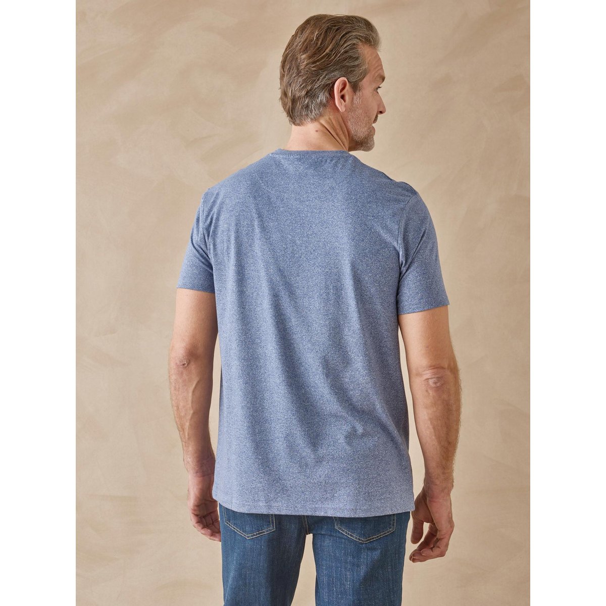 Lot de 2 tee-shirts rayés homme lot bleu, DAXON
